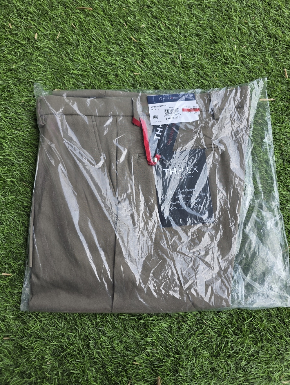 Tommy Hilfiger Men THFLEX Dress Pants 38x30 Stretch NWT Sage $95 MRSP Career - Picture 5 of 6